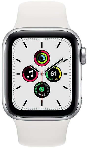 Apple Watch SE GPS 40mm Silver Aluminum Case w. White Sport B. (MYDM2) б/в